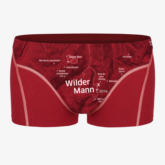 Boxershorts WILDER MANN karminrot