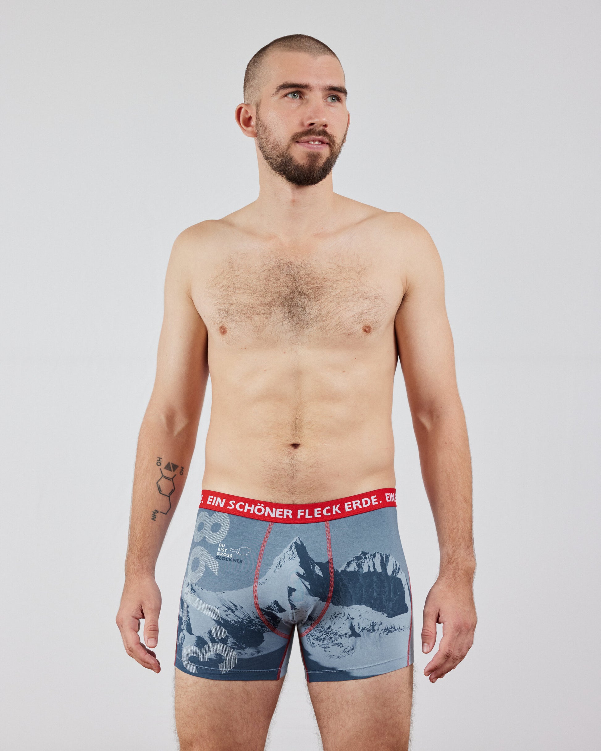 Boxershorts GROSSglockner. Unterhose Sport. Nachhaltige Geschenkideen Weihnachten.